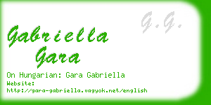 gabriella gara business card